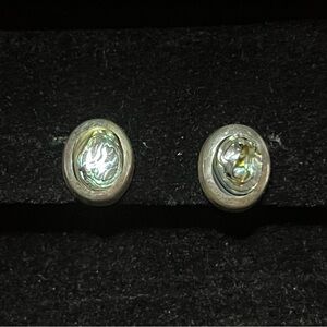 Abalone 925 Mexico signed Earrings